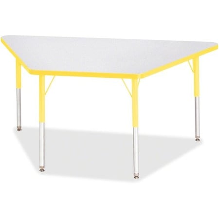 Jonti-Craft TABLE, TRAPEZOID, 30X60, GY/YW JNT6443JCA007